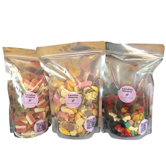 3 x 1KG Pouches - Jelly, Fizzy & Chocolate
