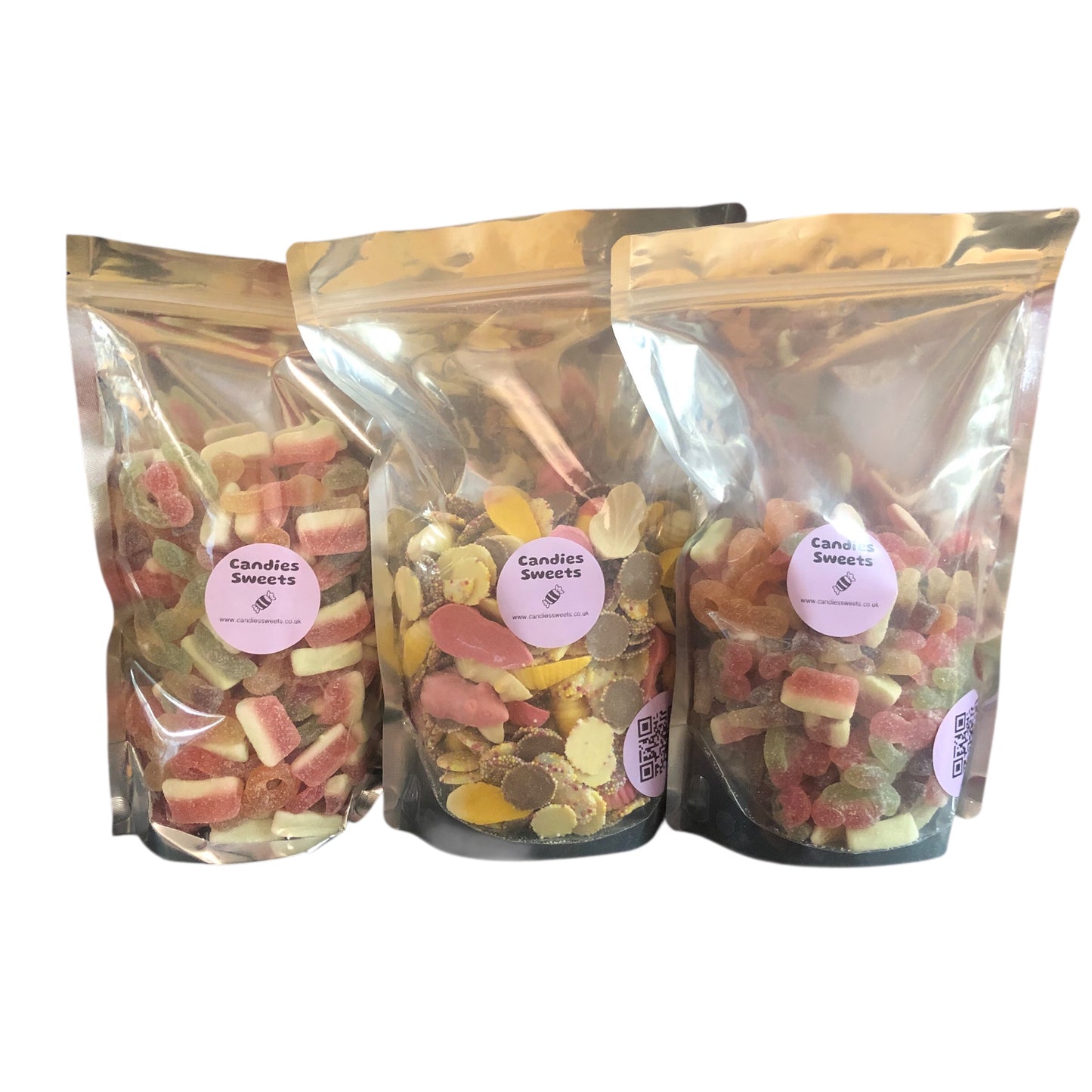 3 x 1KG Pouches - Fizzy, Chocolate & Fizzy