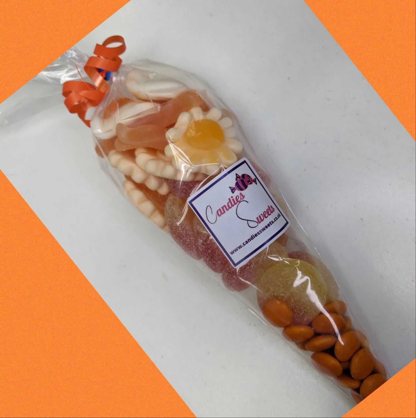 Orange Flame Sweet Cone - 1 person £2.95